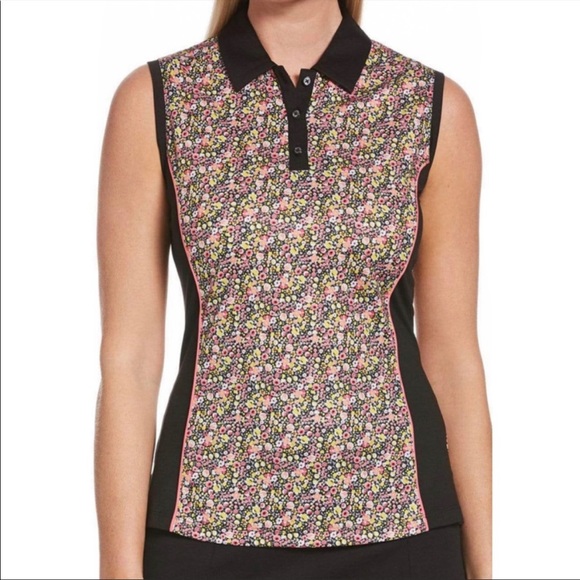 Callaway Tops - Callaway Floral Polo Shirt